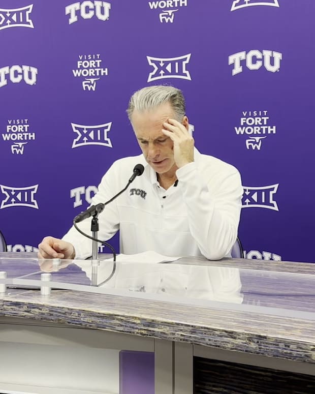 WATCH! Jamie Dixon Talks 77-66 TCU Loss At Home To Texas